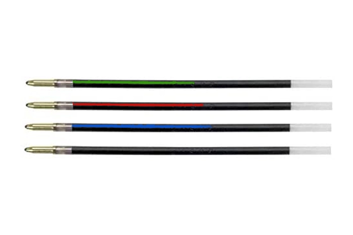 Quatuor de recharges pour bic à 4 couleurs