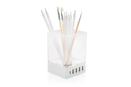 [AC003] Porte-crayons et chargeur USB (plastique recyclé)